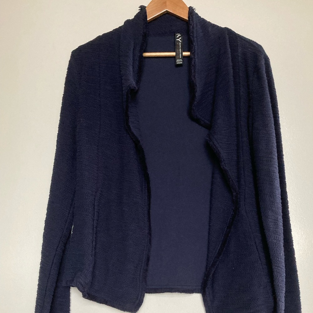 Andrew Marc navy blue sweater